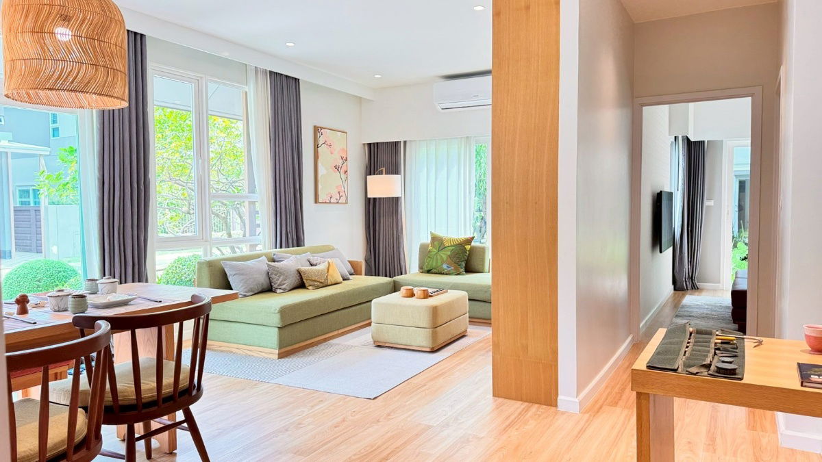 รูป 🏡 ขายบ้านสไตล์ Modern Japanese – โครงการอณาสิริ สรงประภา บ้านพร้อมอยู่ ตกแต่งครบ เฟอร์นิเจอร์ + เครื่องใช้ไฟฟ้า พร้อมกู้ 100% - รูปที่ 9/26