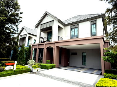 Houses for sale Pak Kret Nonthaburi : House for Sale (Ready to Move In) - Fully Furnished - Saransiri Ratchapuek 345 - Project by Sansiri 