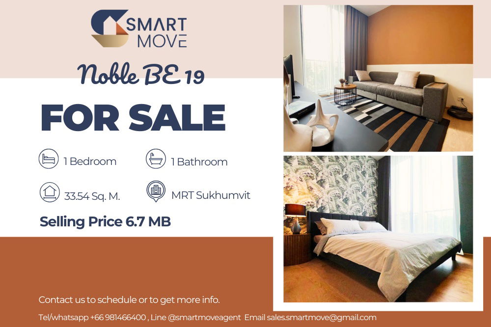 picture 🔥 Sale with tenant !! 🔥 Code C20250700057..........Noble BE 19, 1 bedroom, 1 bathroom, North Facing, furnished, Special Deal!!📣📣 - 1/7