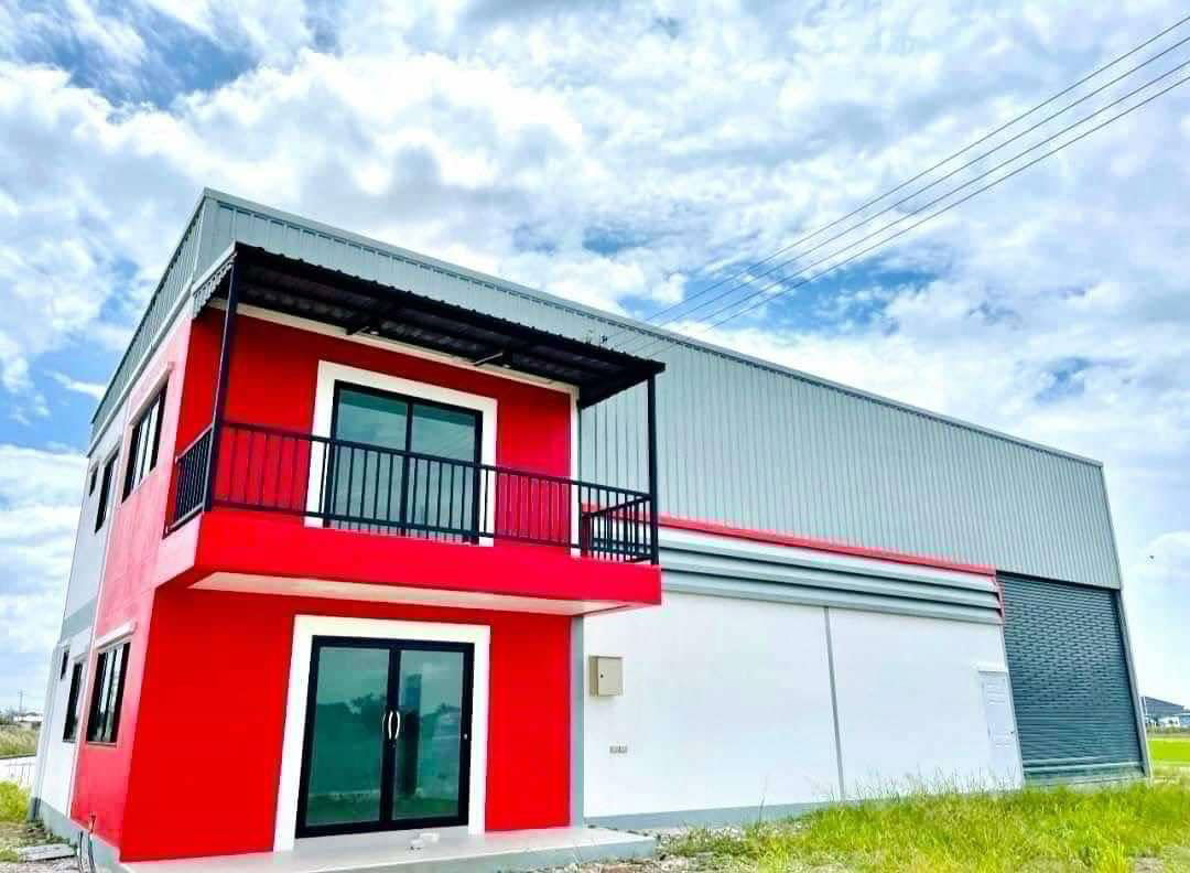 picture Land for sale, already filled in, ready to build a new warehouse, factory, office, Bang Bua Thong area, Nonthaburi, Road 340. - 2/7