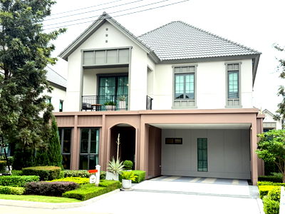 Houses for sale Pak Kret Nonthaburi : House for Sale in Ratchapuek Road - Only 5 Minute from Robinson Lifestyle Ratchaphruek - Ready to Move In - Fully Furnished - Saransiri Ratchapuek 345 