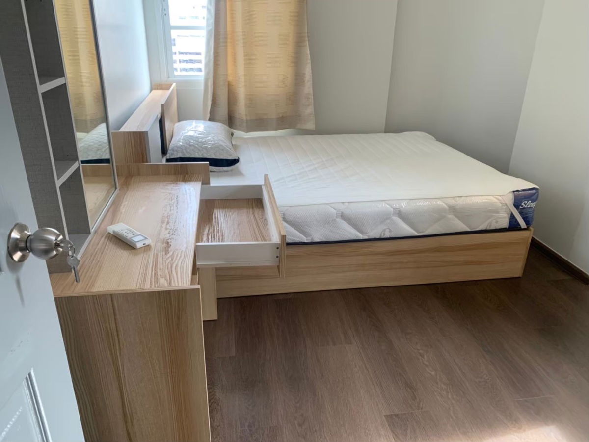 picture 🌈Huai Khwang/Pracha Uthit 6~2 bedrooms, 2 bathrooms, 2 balconies~60 sq m ~Lots of food😋   🏦Condo for rent, near MRT Huai Khwang 1.2 kilometers - 1/8