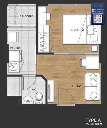 picture 💙For rent The Excel Parc, corner room, quiet, very good price, BTS Bearing💙 Call 062-2962295 Ni// Line id : @enrichagent - 6/7