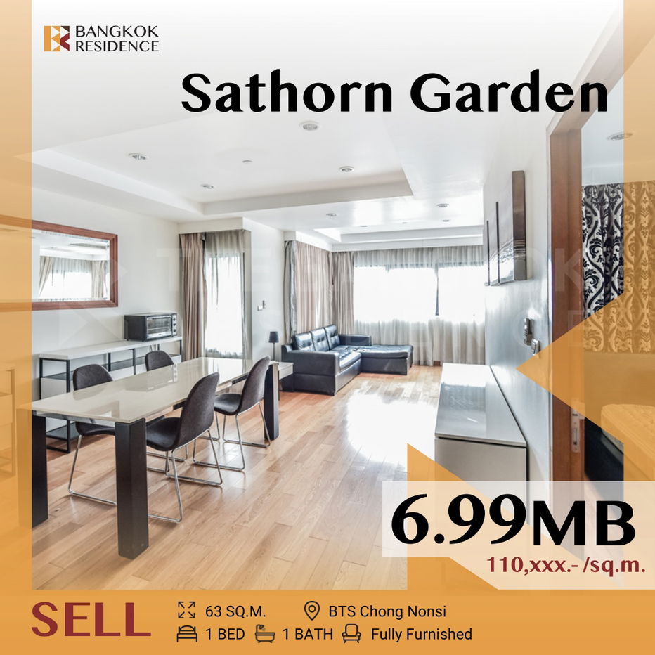 picture ✨ Recently Renovated Unit at a Great Price ✨ Sathorn Garden, Near BTS Chong Nonsi - 1/15