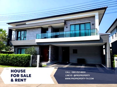 Houses for rent : For rent, luxury single house, ready to move in, The City Bangna project
