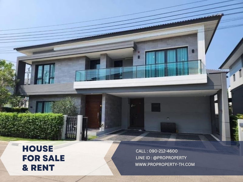 Houses for rent : For rent, luxury single house, ready to move in, The City Bangna project