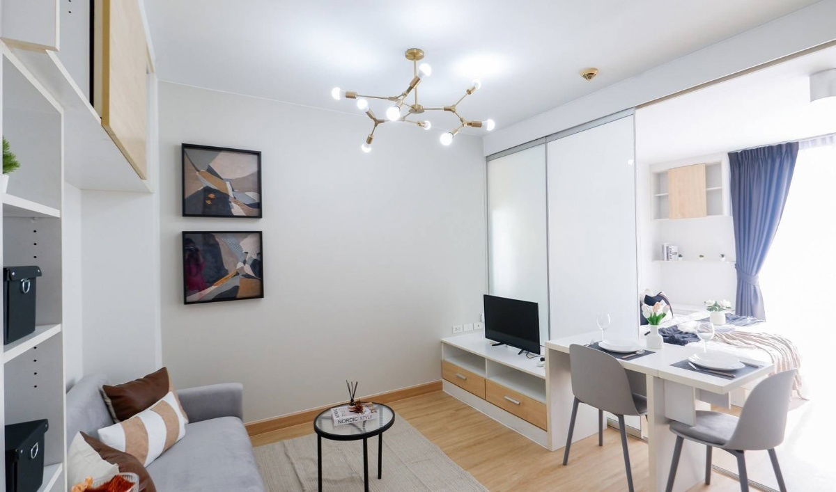 picture 🟢For Sale🟢 The Iris Rama 9 - Srinakarin, beautiful room, fully furnished📱ADD LINE @nathong97 (reply ⚡ 24 Hr) P672 - 3/17