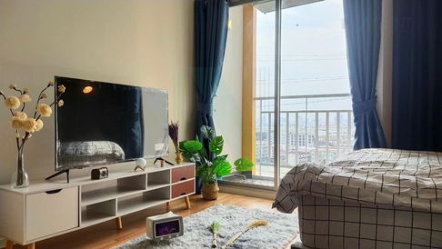 🚩 For Sell Condo LUMPINI VILLE PHATANAKAN - SRINAKARIN Building 1, Floor 14,1 bed room, Room size 26 sqm