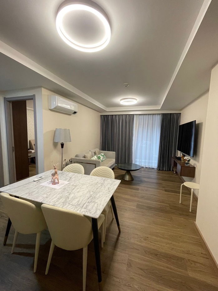 picture The One Chiang Mai condo Close to Central Festival Chiangmai ✅Building E, 2rd floor, 60.53 Sq.m ✅2 Bedrooms, 2 Bathrooms, ✅1 Living Room, cooking zone - 3/26