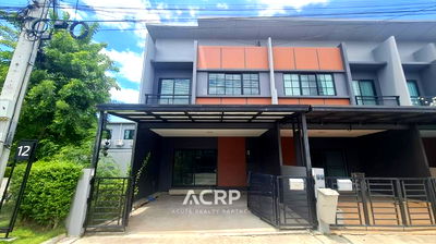 Townhouses for sale Chom Thong : Townhome for sale, corner plot, Siri Place Suksawat-Rama 3, parking for 2 cars, near the clubhouse.