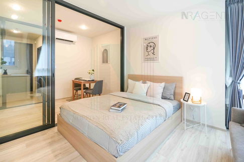 📌 For Rent Condo XT HUAIKWANG Building 1, Floor 8,Studio, Room size 28 sqm
