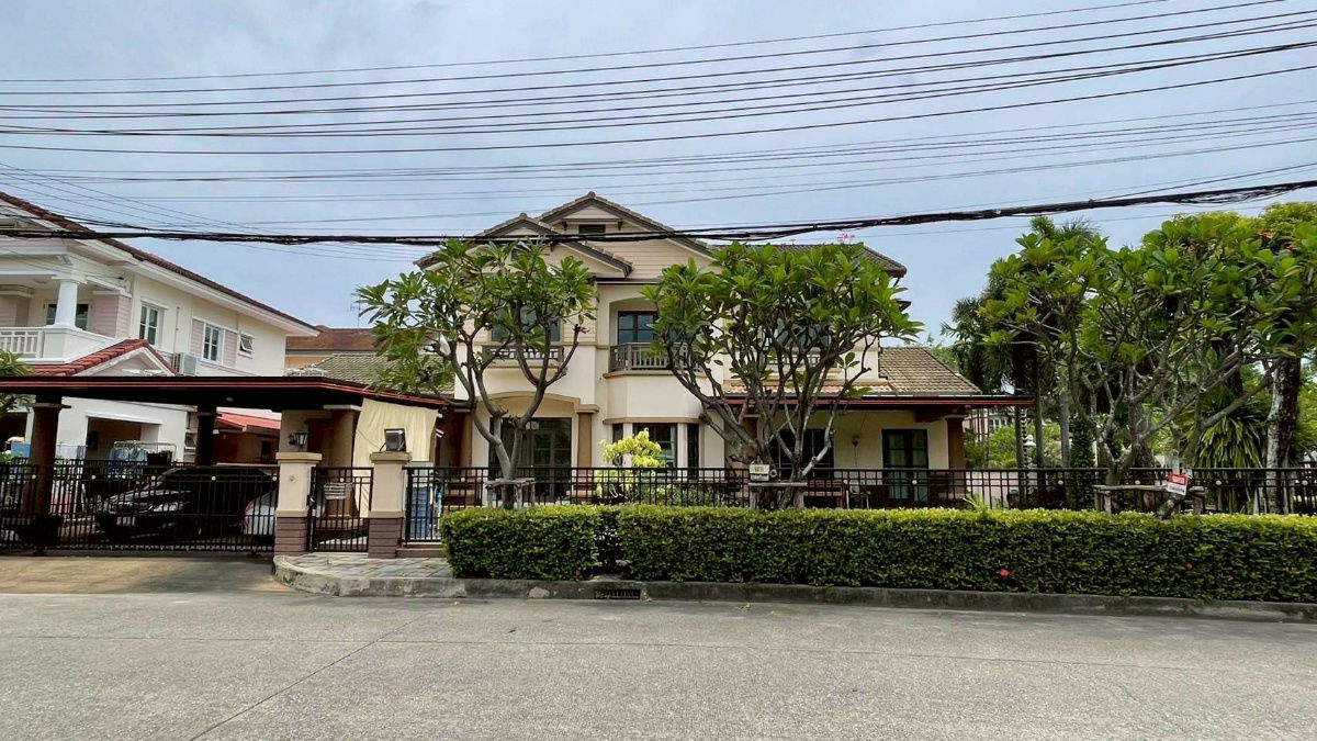 รูป ขายบ้านเดี่ยว มัณฑนา วัชรพล–รามอินทรา 1 ที่ดินใหญ่ 134 ตร.วา 3 ห้องนอน | 3 ห้องน้ำ ใกล้สวน 18.9ลบ. - รูปที่ 1/20