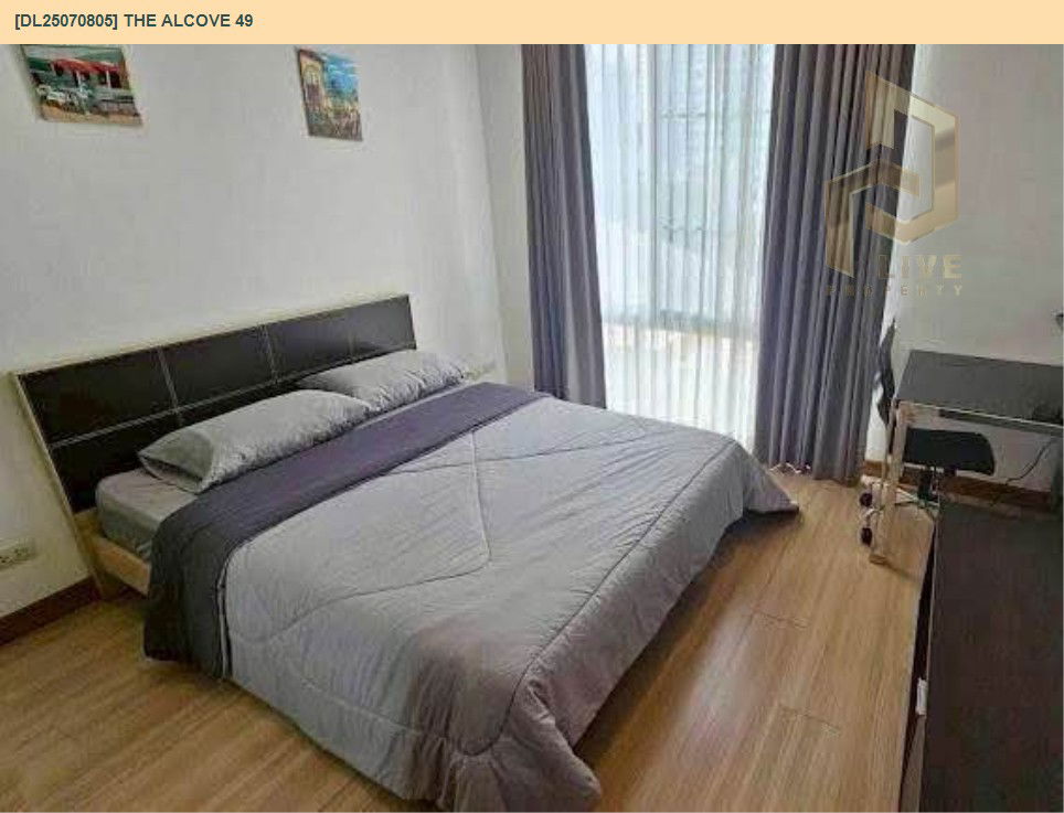 picture DL25070805 Condo for rent, The Alcove 49 near BTS Thong Lo, ready to move in, call urgently 0656133286 LineID @534wlwof - 5/9