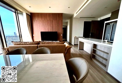 Condos for rent : ✨Line ID @556ryccg 🌅2 Bedroom 1 Maidroom 97 sqm Floor 33 RHYTHM Charoenkrung Pavillion Fully furnished near BTS Saphan Taksin