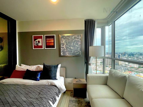 For Rent Condo XT HUAIKWANG Building 1, Floor 40,Studio, Room size 28 sqm