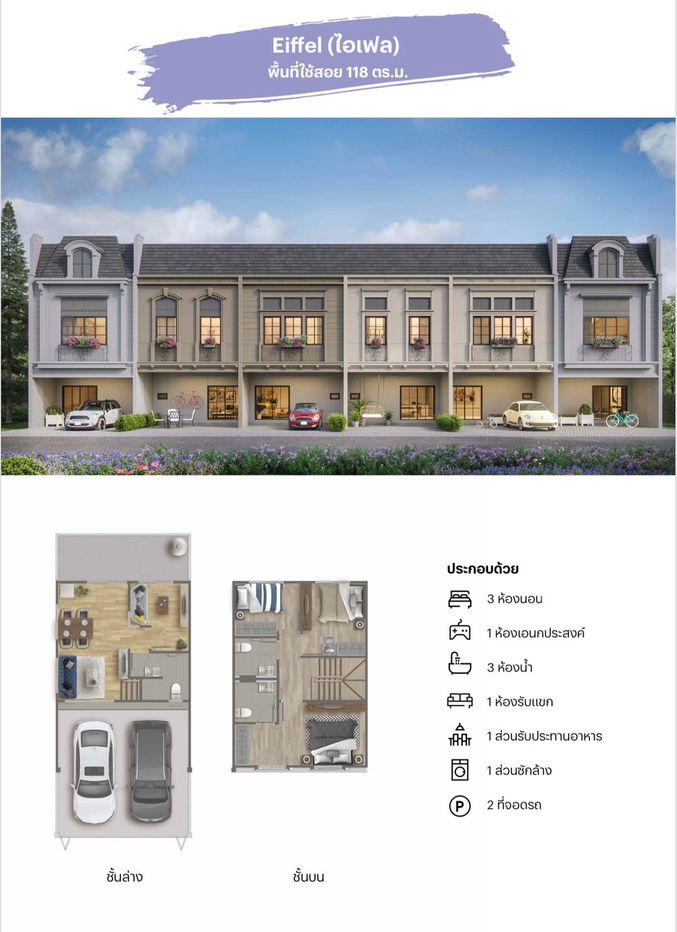 รูป 🏡 ทาวน์โฮมแปลงมุม หน้าสวน วิวสวยที่สุดในโครงการ 207/40 - รูปที่ 3/9