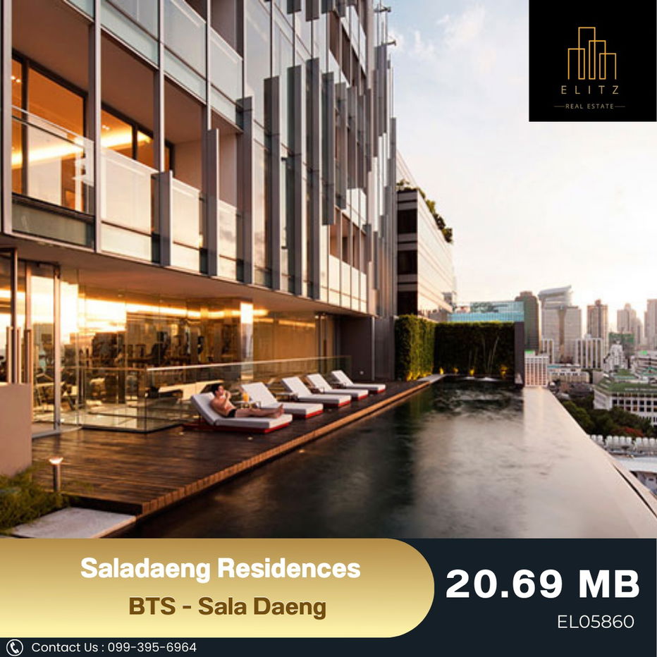 รูป ✨ Rare Unit Alert คอนโดหรูบนทำเลเงียบสงบ Saladaeng Residences พร้อมเป็นเจ้าของ ✔ - รูปที่ 1/6