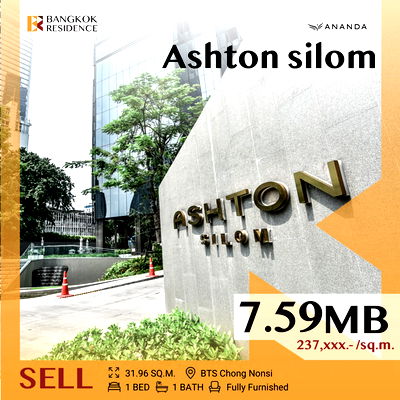 Condos for sale MRT Sam Yan : 💥 Last Chance! Rare Unit with Best Price in Ashton Silom near BTS Chong Nonsi 