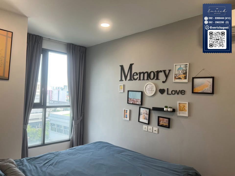 รูป 💙ให้เช่า IDEO MOBI Sukhumvit 81 แต่งครบ พร้อมเข้าอยู่ BTS อ่อนนุช💙 โทร. 092-8366444 ดาว // Line id : @enrichagent - รูปที่ 5/8