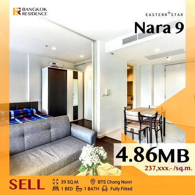 คอนโด MRT สีลม : 🔥 รีบเลย! ห้อง Rare Unit วิวสวย ,Special Price!!! 🔥 Nara 9 ใกล้ BTS ช่องนนทรี