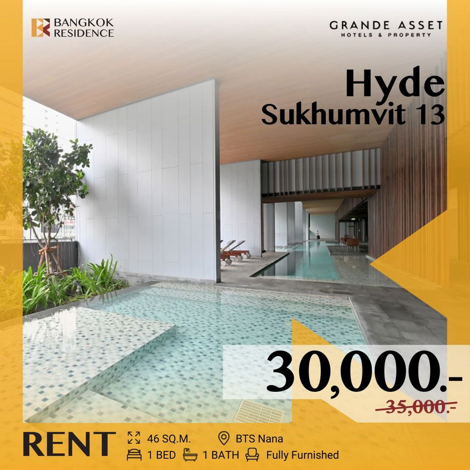 picture Hyde Sukhumvit⚡ Rare Unit, Good Price Near BTS Nana - 1/6