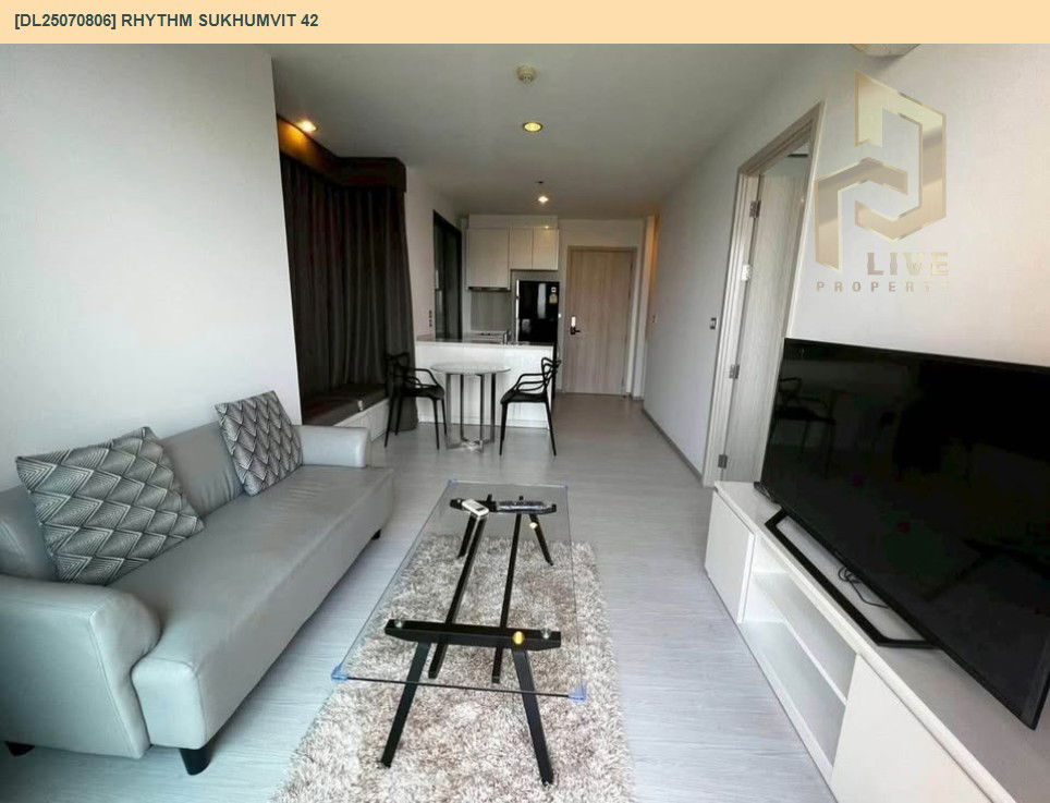 รูป MDL25070806 ให้เช่าคอนโด ริทึ่ม สุขุมวิท 42 (Rhythm Sukhumvit 42) ใกล้ BTS เอกมัย พร้อมเข้าอยู่ โทรด่วน 0638692663 LineID @655ebbvc - รูปที่ 4/12