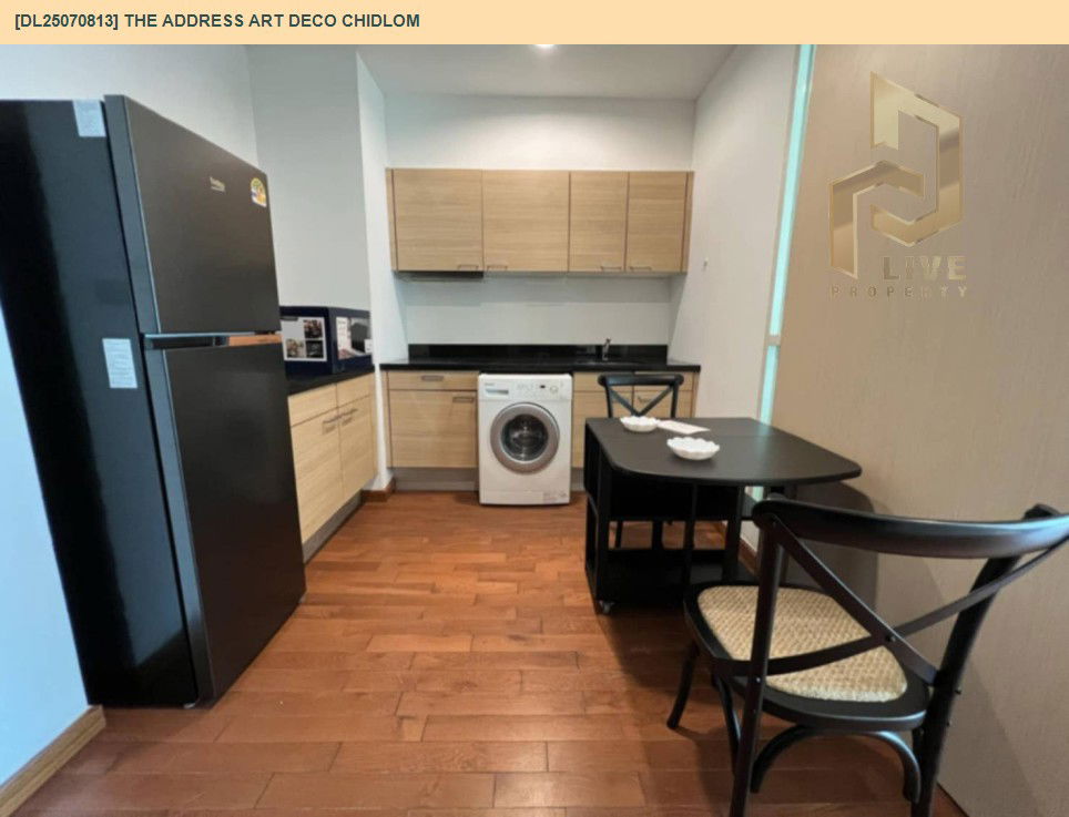 picture DL25070813 Condo for rent, The Address Art Deco Chidlom near BTS Chit Lom, ready to move in, call urgently 0656133286 LineID @655ebbvc - 2/9