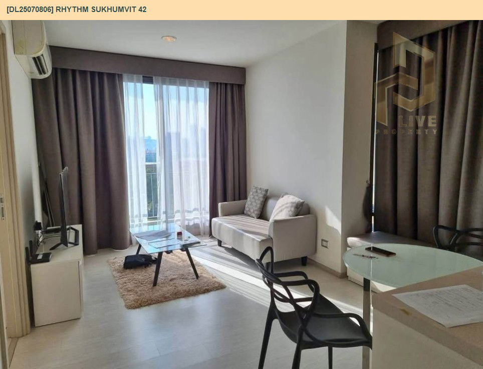 รูป MDL25070806 ให้เช่าคอนโด ริทึ่ม สุขุมวิท 42 (Rhythm Sukhumvit 42) ใกล้ BTS เอกมัย พร้อมเข้าอยู่ โทรด่วน 0638692663 LineID @655ebbvc - รูปที่ 6/12