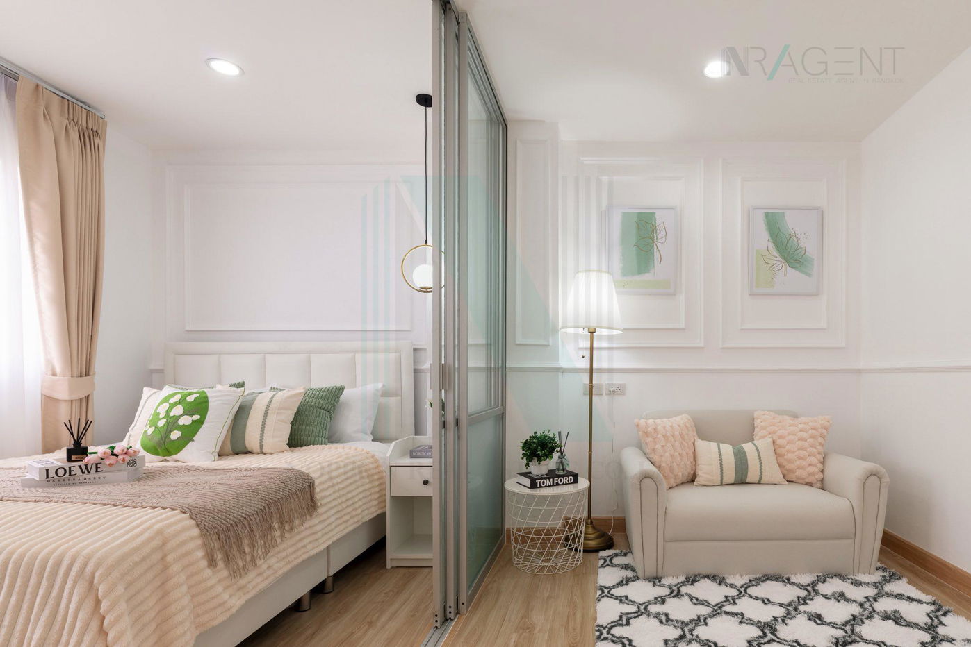 picture For Sell Condo LUMPINI CONDO TOWN NIDA-SEREETHAI 2 Building B, Floor 2,1 bed room, Room size 23 sqm - 7/8