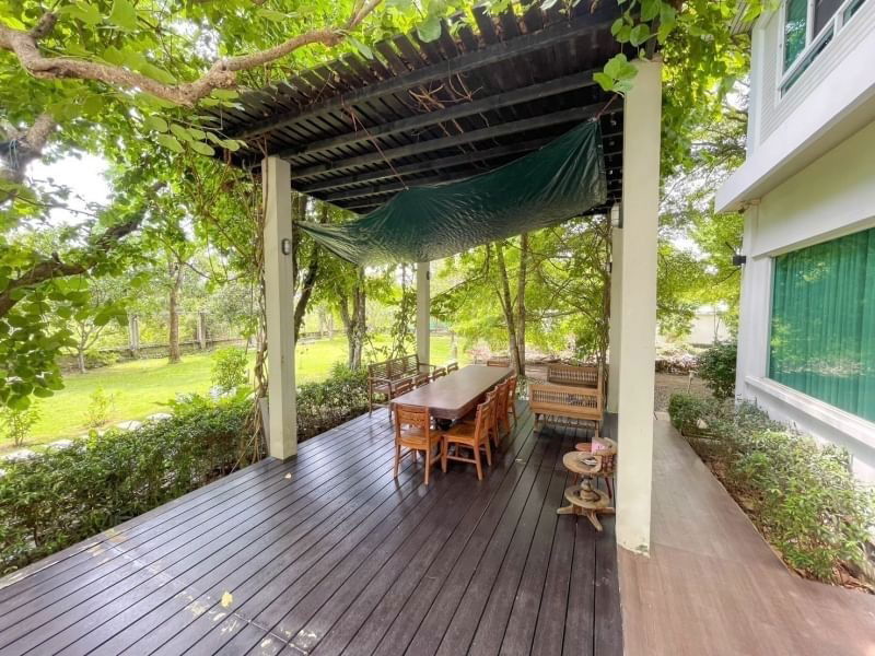 รูป 🏡 ขายบ้านเดี่ยวหรู สร้างเอง 🌳 บนพื้นที่  𝟓𝟎𝟎 ตร.ว. ถนนเพชรหึงษ์ (คุ้งบางกระเจ้า) ใกล้ตลาดบางน้ำผึ้ง ตกแต่งสวย เฟอร์นิเจอร์ครบ ไม่มีค่าส่วนกลาง - รูปที่ 17/19