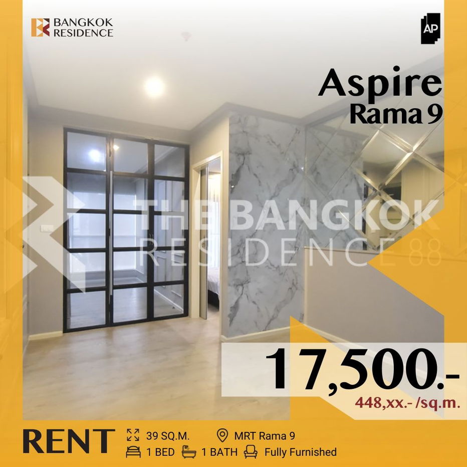 รูป 🔥 ดีลพิเศษ ราคาดีที่สุด! 🔥 Aspire Rama 9 ใกล้ MRT พระราม 9 - รูปที่ 1/10