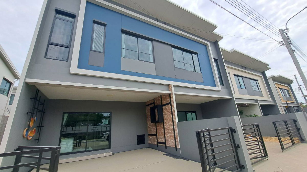 picture For sale: Model Semi-detached house,  in front of clubhouse!!! Modern Loft style, Siri Place project, Pracha Uthit 90 - 2/13