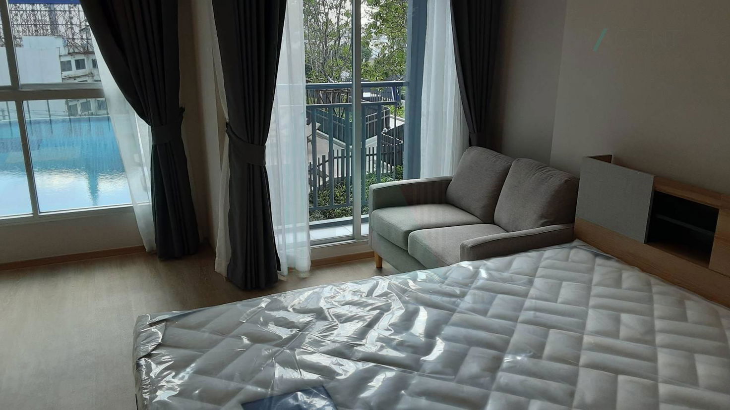 picture 📌 For Rent Condo LUMPINI PLACE CHAENGWATTHANA-PAKKRET STATION Building 1, Floor 6,Studio, Room size 24.00 sqm - 4/8