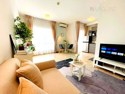 Condos for rent Makro Bangbuathong : For Rent Condo PLUM CONDO BANGYAI STATION Building C, Floor 3,2 bedroom, 2 Bathroom, Room size 46.00 sqm