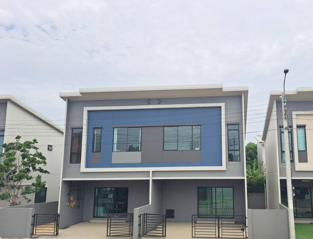 picture For sale: Model Semi-detached house,  in front of clubhouse!!! Modern Loft style, Siri Place project, Pracha Uthit 90 - 1/13