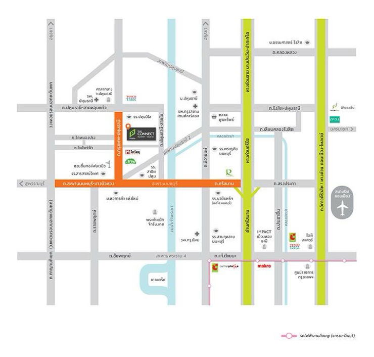 รูป ให้เช่า The Connect กรุงเทพฯ-ปทุมธานี ตรงข้ามบิ๊กซีปทุมธานี  - รูปที่ 8/8