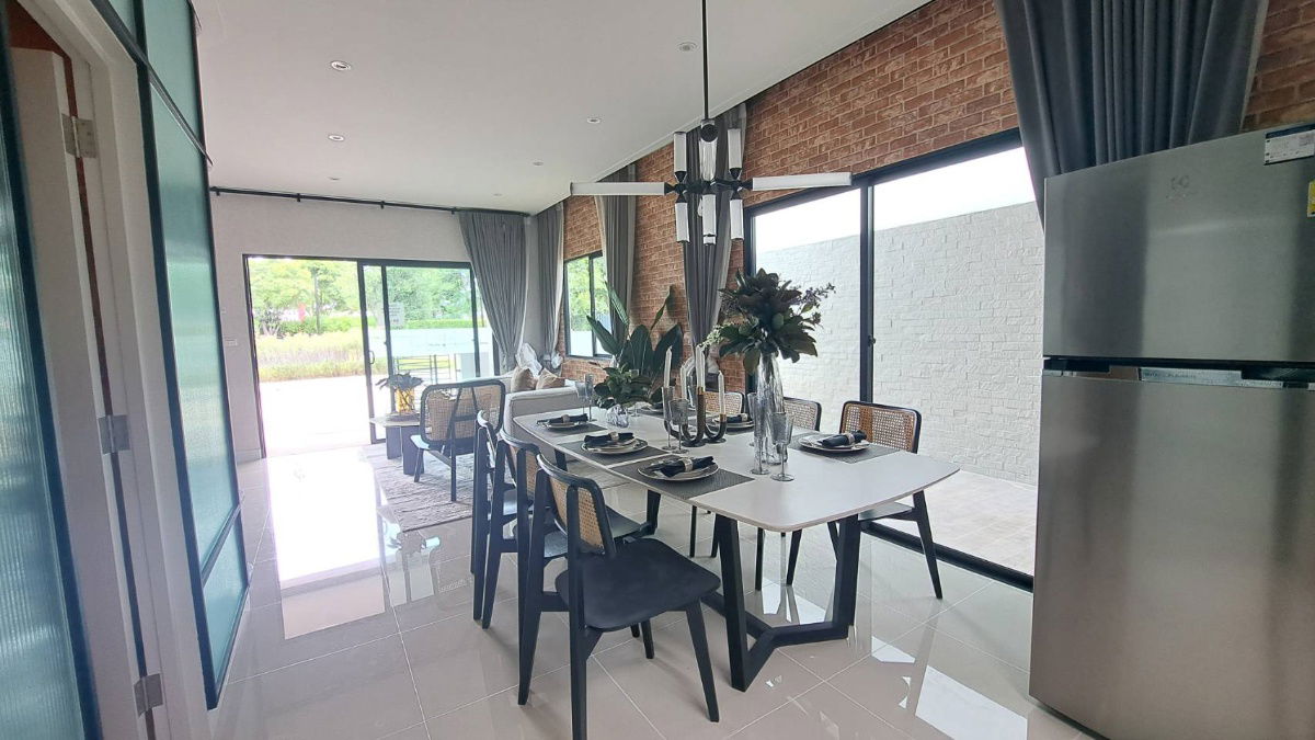 picture For sale: Model Semi-detached house,  in front of clubhouse!!! Modern Loft style, Siri Place project, Pracha Uthit 90 - 7/13