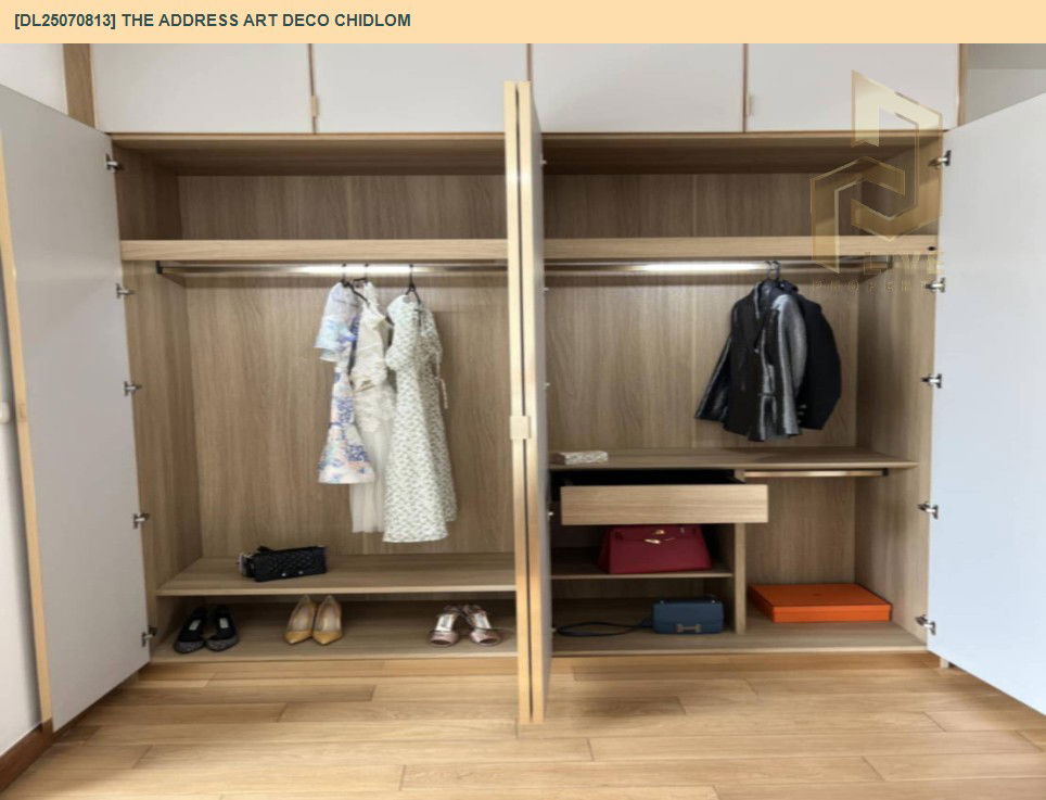 picture DL25070813 Condo for rent, The Address Art Deco Chidlom near BTS Chit Lom, ready to move in, call urgently 0656133286 LineID @655ebbvc - 6/9