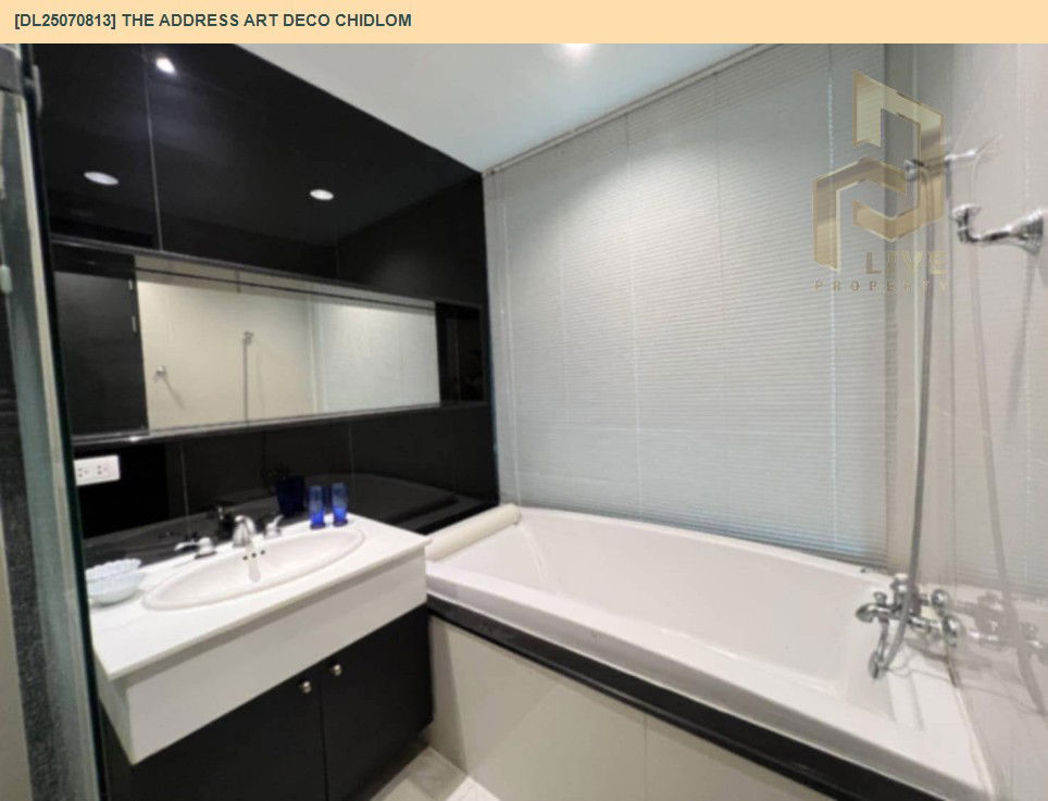picture DL25070813 Condo for rent, The Address Art Deco Chidlom near BTS Chit Lom, ready to move in, call urgently 0656133286 LineID @655ebbvc - 8/9