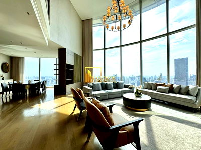Apartment building for rent Pratunam Pier : Luxurious 3 Bed Duplex Serviced Apartment in Ratchadamri - BR12994CD