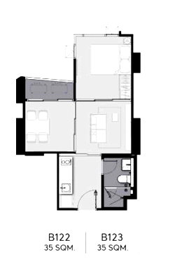 ขายคอนโด : คอนโด 1-ห้องนอน ที่ ไลฟ์ ลาดพร้าว แวลลีย์ ใกล้ BTS ห้าแยกลาดพร้าว (ID 596129)