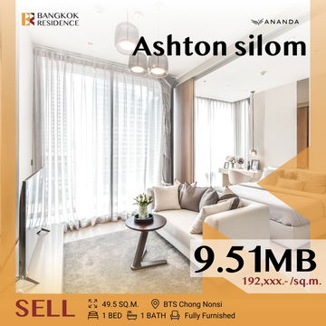  🚨 Only One Left!Fully Furnished , Special Price!!  Ashton Silom near BTS Chong Nonsi 