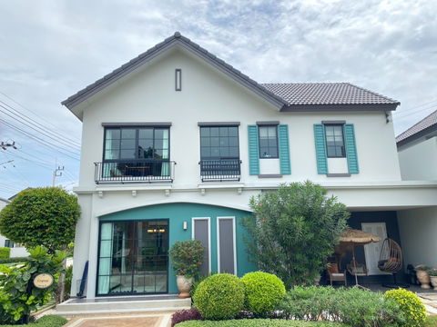 ขายบ้านแฝดหลังมุม อณาสิริ ศรีนรินทร์ – แพรกษา บ้านแต่งครบ พร้อมเข้าอยู่! 