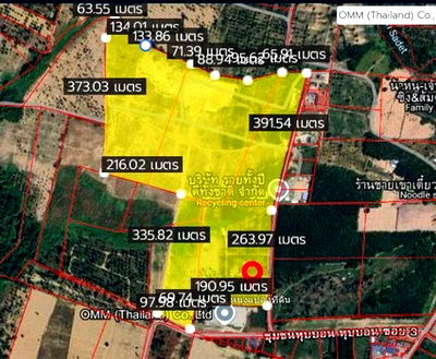 Land for sale Chonburi : Yellow-Zoned Land for Residential or Mixed Use | 243 Rai | THB 2.5M per Rai | Khao Khansong, Si Racha, Chonburi Property Code: 68129
