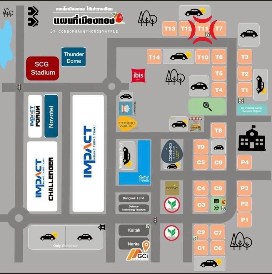 รูป ห้องเช่าป๊อปปูล่าคอนโด เมืองทอง ห้องใหญ่ ห้องนอนแยก พร้อมเฟอร์นิเจอร์ครบ - รูปที่ 13/13