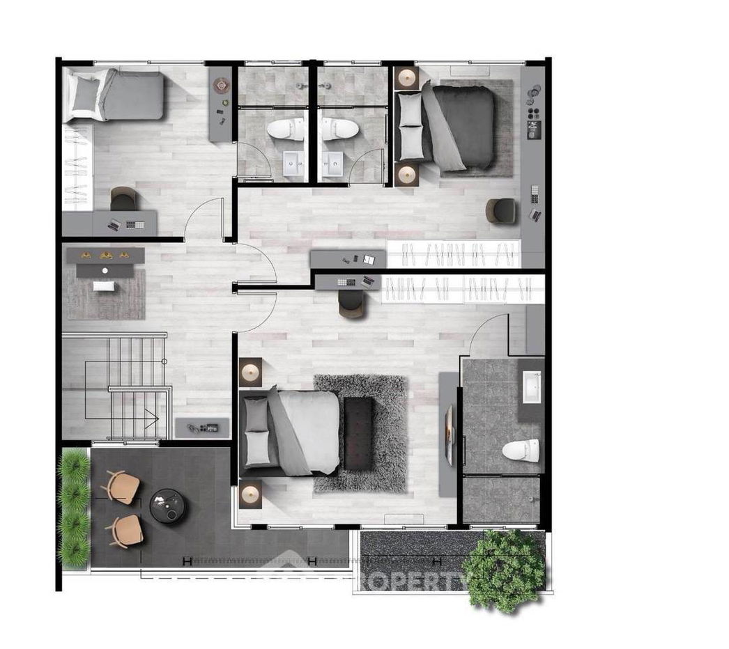 picture 3-BR Townhouse at VIVE Bangna KM.7 in Bang Kaeo (ID 2227170) - 15/17