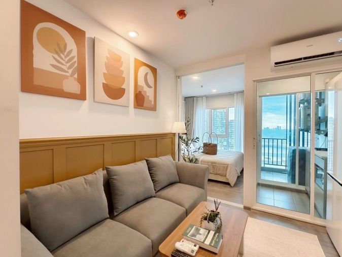 For rent, very good condition, Regent Home Bangna Condo, 28 sq m, 31st floor, fully furnished, ready to move in