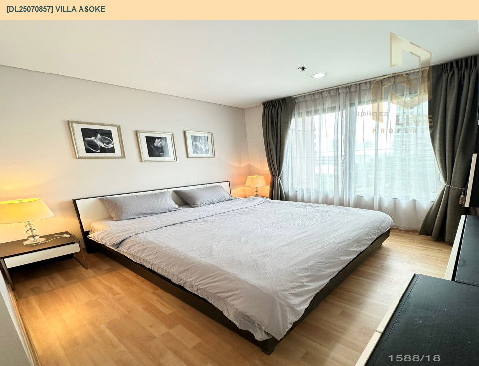 picture DL25070857 Condo for rent, Villa Asoke near MRT เพชรบุรี, ready to move in, call urgently 0656133286 LineID @655ebbvc - 2/11