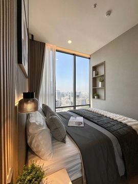 The Extro Phayathai Rangnam【𝐑𝐄𝐍𝐓】🔥Luxury design room with modern tones and built-in kitchen🔥  Contact Line ID: @hacondo