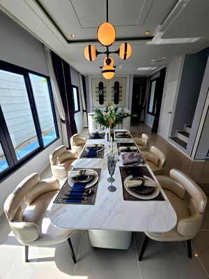 Houses for rent Samut Prakarn : House for rent Grande Pleno Sukhumvit-Bangna, fully furnished, decorated in Classic Luxury
